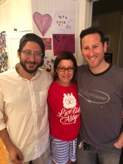 Danny Fenster is pictured with his brother Bryan and their mother, Rose. (Courtesy Fenster family)