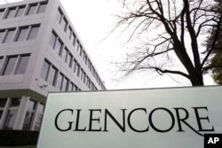 FILE - The Glencore headquarters is seen in Baar, Switzerland, April 14, 2011.