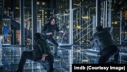 Saat Keanu Reeves bertarung dengan Yayan Ruhian dan Cecep Arif Rahman di film John Wick 3 (Dok: IMDB)