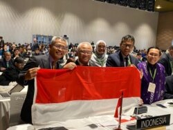 Tim Indonesia tidak dapat menyembunyikan kegembiraan setelah pencak silat ditetapkan sebagai "Warisan Tak Benda Dunia UNESCO," dalam sidang di Bogota, Kolombia, Kamis, 12 Desember 2019. (Courtesy: Kemlu RI)