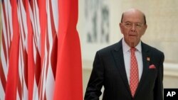 Commerce Secretary Wilbur Ross arrives at a State Dinner at the Great Hall of the People, Nov. 9, 2017, in Beijing, China. 