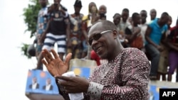 Patrice Talon lors de la campagne électorale de la présidentielle, Cotonou, le 18 mars 2016