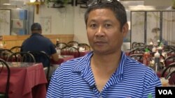 Khun Hong, 55 years old, is a Cambodian American citizen who has the rights to vote in Lowell, Massachusetts. (VOA Khmer