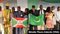 Les chefs de toutes les délégations africaines. (VOA/ Ginette Fleure Adande)