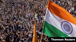 Protest against farm laws at Bhainswal village, U.P., India, Feb 5, 2021. 