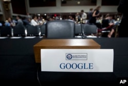 ผู้บริหารกูเกิ้ล ซันดาร์ พิชัย ไม่ปรากฏตัวในการขึ้นให้การต่อคณะกรรมาธิการด้านหน่วยข่าวกรองของวุฒิสภาในวันพุธ (5 กันยายน 2561)