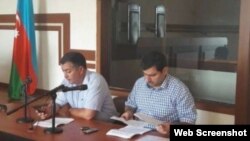 Rüfət Səfərov və Bəhruz Bayramov (Foto Bəhruz Bayramovun facebook səhifəsindən götürülüb)