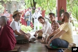 (L to R) Director Todd Phillips, Bradley Cooper, Ed Helms and Zach Galifianakis on location during the production of Warner Bros. Pictures' and Legendary Pictures' comedy THE HANGOVER PART II a Warner Bros. Pictures production.