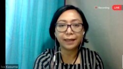 Iva Kasuma memaparkan mengenai kasus kekerasan seksual pada perempuan dan anak (Foto: screenshot)