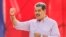 Venezuela's President Nicolas Maduro gestures to supporters during a rally in Caracas, Venezuela, Feb. 27, 2025.