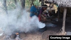 Smoke rises from a cookstove in India, August 2014. (Global Alliance for Clean Cookstoves photo by Radha Muthiah)
