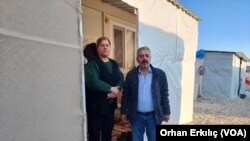 Adıyaman’daki konteyner kent sakinleri.