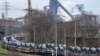 Steel sits on coil cars at the main factory of steel producer thyssenkrupp in Duisburg, Germany, on Feb. 4, 2025. European Union leaders said on Feb. 11 that they would safeguard their interests in the face of new U.S. tariffs on steel and aluminum.