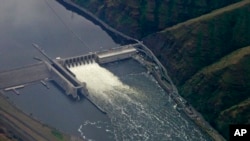 FILE - The Lower Granite Dam on the Snake River is seen near Colfax, Washington, May 15, 2019. The U.S. on June 18, 2024, acknowledged the harm that construction and operation of dams on the Columbia and Snake rivers in the Pacific Northwest have caused Native American tribes.