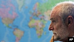 Jakob Kellenberger, President of the International Committee of the Red Cross (ICRC) looks on during a news conference after his return from Syria, in Geneva, September 6, 2011.