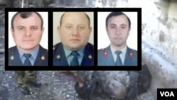 გორის ტერაქტის დროს მოკლული ქართველი პოლიციელები: გიორგი მთვარელიძე, იოსებ მინდიაშვილი და თამაზ იაკობიძე