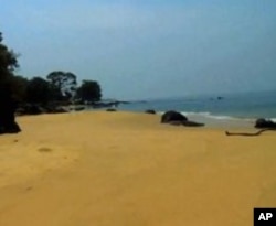 The beach at John Obey village in Sierra Leone - site of a Tribewanted eco-resort