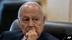 Генералниот секретар на Арапската лига во Бејрут, 13 јануари 2025 година