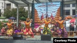 Tari Baris Bali diiringi Gamelan Bali pada "Pagelaran Indo Day" di San Francisco (Foto ilustrasi/ KJRI San Francisco)