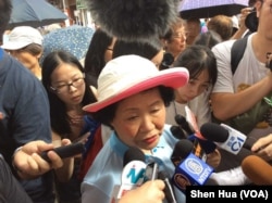 前政务司司长陈方安生 2018 年 7 月 1 日参加游行