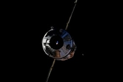 In this photo taken by Russian cosmonaut Oleg Novitsky and provided by Roscosmos Space Agency Press Service, the Nauka module is seen prior to docking with the International Space Station on Thursday, July 29, 2021.