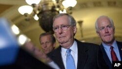 ​9-dekabrgacha vaqtincha moliya tasdiqlansa, saylovdan keyin yana majlisga yig'ilamiz va kelasi yilgi byudjetni muhokama qilamiz, deydi respublikachi Mitch Makkonnell.