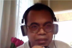 Pengajar Fakultas Hukum Universitas Balikpapan, M Nasir, dalam tangkapan layar. (Foto: VOA/Nurhadi Sucahyo)