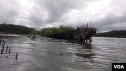 Ostaci brodova u Zalivu Malous, u američkoj saveznoj državi Merilend (Foto: VOA)