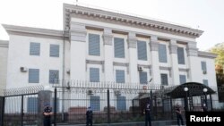 우크라이나 키에프의 러시아 대사관.