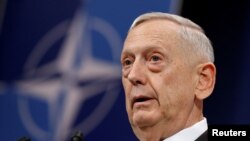 Le secrétaire américain à la Défense Jim Mattis, 16 février 2017. 