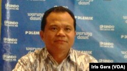 Kadiv Humas Polri, Irjen Pol Ronny F Sompie dalam diskusi mengenai Polri dan KPK di Jakarta, Sabtu, 24 Januari 2015 (Foto: VOA/Iris Gera)