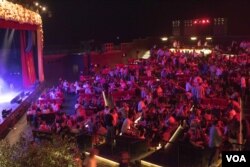 The outdoor Music Hall was opened in 2013. Michel Elefteriades claims it was partly inspired as an act of resistance against the Syrian war, Beirut, Aug. 27, 2016. (Photo: J. Owens/VOA)