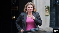 Justine Greening,, la secrétaire d'Etat britannique au Développement international 