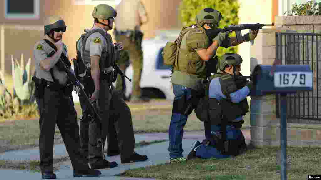 &#39;Yan Sanda na Neman wadanda Suka yi Harbin San Bernardino.