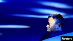 Jack Ma menghadiri Konferensi World Artificial Intelligence di Shanghai, China, 17 September 2018.