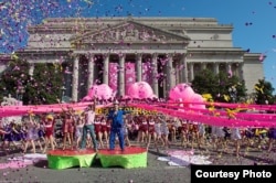 Here is the National Cherry Blossom Festival Parade in Washington, D.C. (File Photo)
