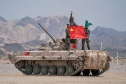 چین کا کہنا ہے کہ فوجی مشقوں کا ایک مقصد دہشت گردی کے خطرے کے مقابلے لیے لیے تیار ہونا ہے۔