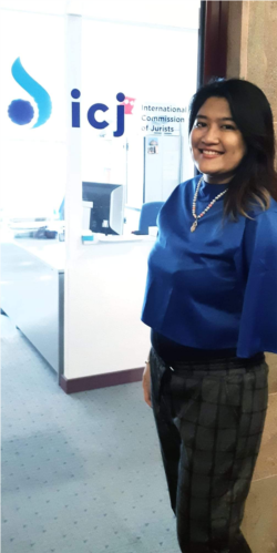 Penasehat hukum International Commission of Jurists (ICJ) Ruth Panjaitan. (Foto: Ruth)