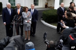 Demokrat liderlar Oq uy oldida, 9-yanvar, 2019