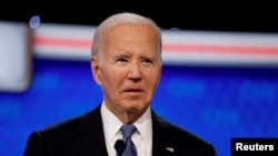 جو بایدن، در نخستین مناظره انتخاباتی خود با دونالد ترامپ که شبکه سی ان ان میزبان آن بود – ۲۷ ژوئن ۲۰۲۴ 