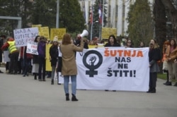 Osmomartovski marš 'Šutnja nas ne štiti' Banja Luka