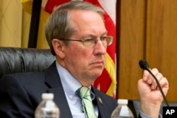 FILE - House Judiciary Committee Chairman Rep. Bob Goodlatte, R-Va., listens to testimony on Capitol Hill in Washington, Jan. 2, 2017.