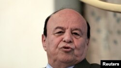 FILE - Yemen's President Abd-Rabbu Mansour Hadi, August 29, 2015. 