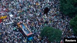 Demonstrasi di Rio de Janeiro untuk (20/6).