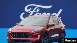 Ford Motor Co. unveils the new 2020 Escape SUV during a celebration at Greenfield Village in Dearborn, Michigan, March 28, 2019. 