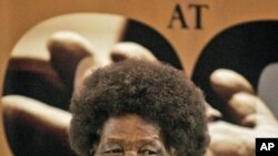 South Africa's anti-apartheid struggle icon Albertina Sisulu (2008 file photo)