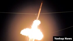 지난 2011년 하와이에서 실시한 사드 시험 발사 장면. (자료사진)