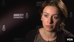 Natalya Nozadze, Amnesty International-ın Cənubi Qafqaz üzrə tədqiqatçısı (Foto BBC Azərbaycancaya məxsusdur)