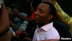 Omoyele Sowore a ranar 24 ga watan Disambar 2019. 