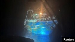 Brod sa migrantima pre nego što je potonuo u Grčkoj. 15, jun, 2023. (Foto: AP/Hellenic Coast Guard)